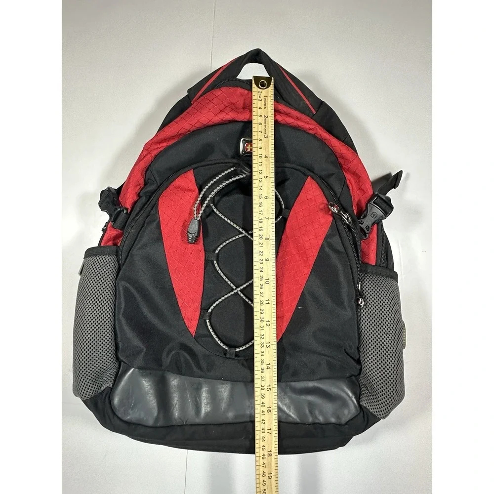 Swiss Gear Wenger Backpack‎ Red Black Bungee School Travel